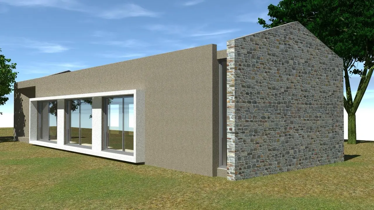 Render del progetto di ricostruzione