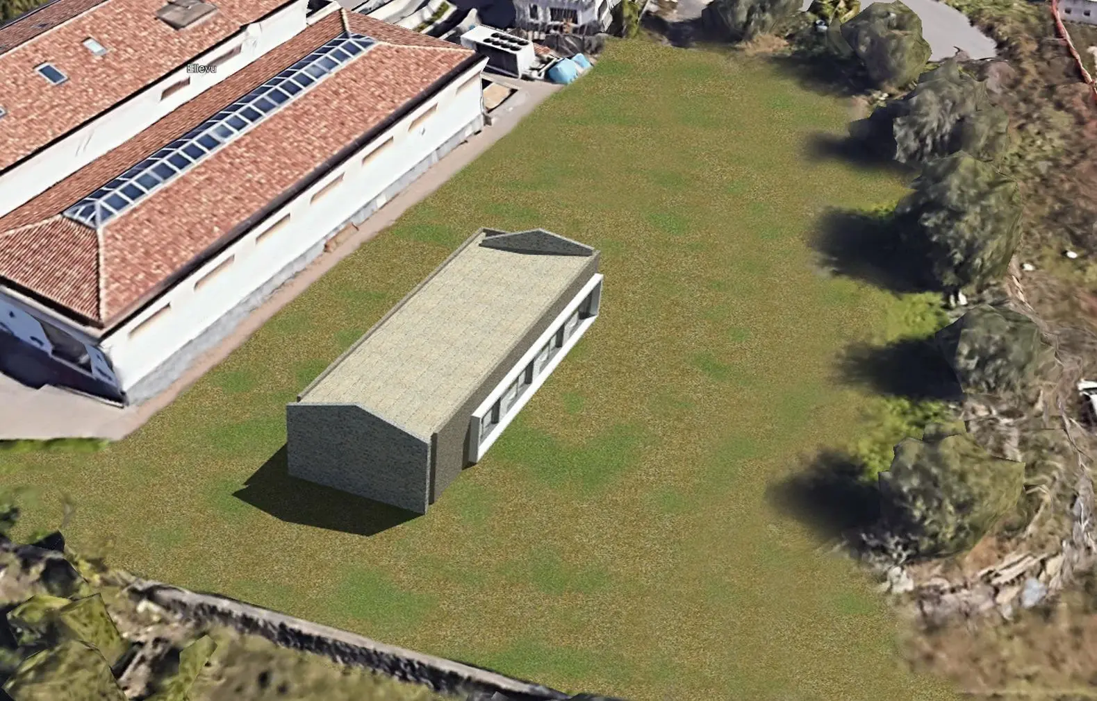 Render del progetto di ricostruzione