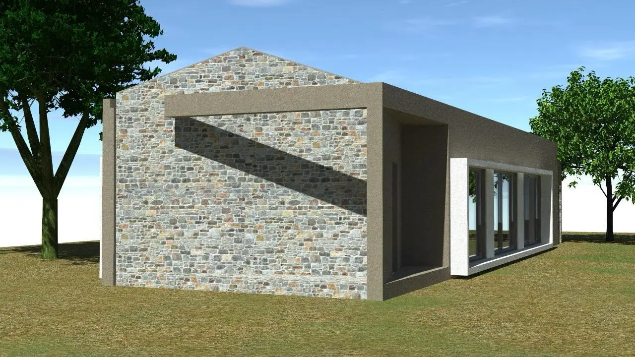 Render del progetto di ricostruzione