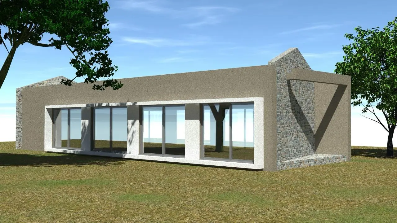 Render del progetto di ricostruzione